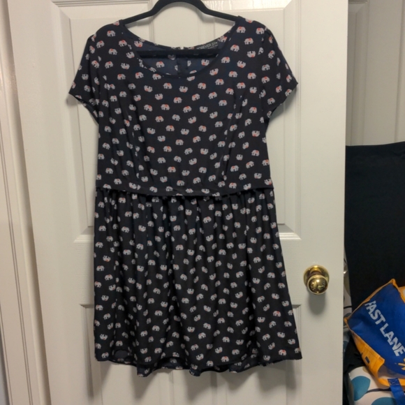 Forever21 elephant patterned dress as 1x